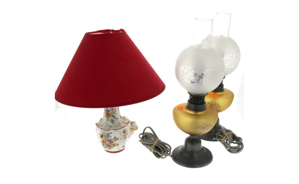 Paire de lampes à pétrole électifiées, r