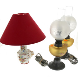 Paire de lampes à pétrole électifiées, r