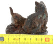 "Chatte et son chaton", petit sujet pati