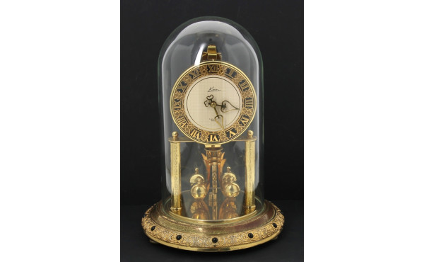 LANCEL Paris - Pendule Kern sous globe, 