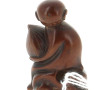 Netsuké en bois sculpté figurant un sing