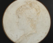 "Portrait de femme de profil", médaillon
