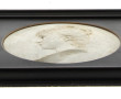 "Portrait de femme de profil", médaillon
