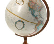 Globe terrestre à base circulaire en boi