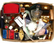 Lot de miniatures de parfums, tiges et f
