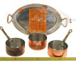 Plat ovale en cuivre, L 26,5 x P 18 cm e