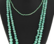 Collier vintage 3 rangs en perles de ver