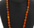Collier vintage 3 rangs en perles de ver