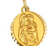 Médaille St Christophe en or jaune 18 ca