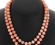 Sautoir en perles de corail de couleur p