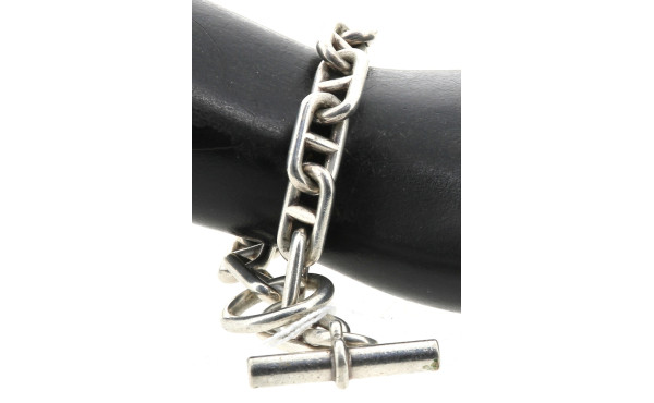 Bracelet en argent, poinçon crabe, style