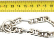 Bracelet en argent, poinçon crabe, style