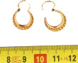 Paire de BO style créoles en or jaune 18