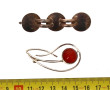 Lot de 2 broches en argent, l'une 925ème