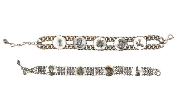 Lot de 2 bracelets à motifs bretons en m