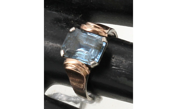 Bague ancienne, époque Art Déco, en arge