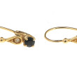 Paire de BO en or jaune 18 carats, poinç