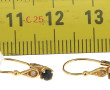Paire de BO en or jaune 18 carats, poinç