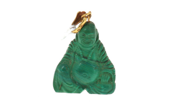 Pendentif en forme de Bouddha en malachi