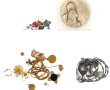 Lot de bijoux fantaisie, en métal, et en