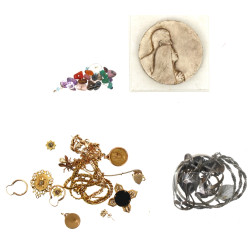 Lot de bijoux fantaisie, en métal, et en