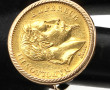 Pièce de 20 F or montée en bague, poids 