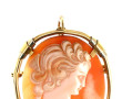 Broche-pendentif en or jaune 18 carats, 
