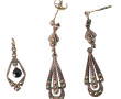 Paire de BO pendants en argent 925ème, s