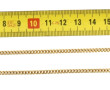 Chaîne en or jaune 18 carats, poinçon tê