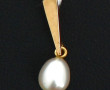 Pendentif en or jaune 18 cts sertie d'un