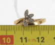 Bague en or jaune 18 cts (750ème), serti