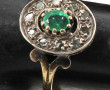 Bague ancienne deux ors 18 cts, poinçon 