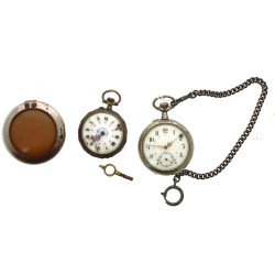 Lot de 2 montres de gousset l'une en arg
