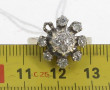 Bague en or gris 18 carats, poinçon tête