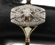 Bague ancienne époque ART DECO, deux ors