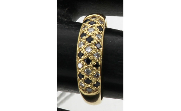 Bague jonc en or jaune 18 cts, poinçon t
