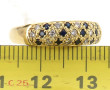 Bague jonc en or jaune 18 cts, poinçon t