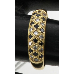 Bague jonc en or jaune 18 cts, poinçon t