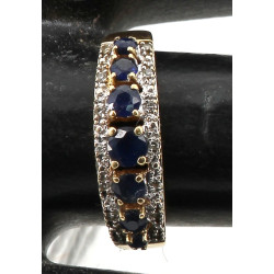 Bague jonc en or jaune 18 cts (750ème), 