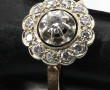 Bague ancienne en or 18 cts et platine, 
