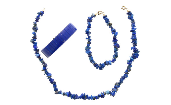 Lot de bijoux en lapis lazuli et style l