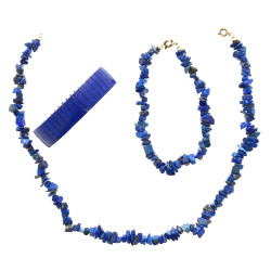 Lot de bijoux en lapis lazuli et style l