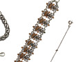 Lot de 3 bijoux anciens comprenant une c