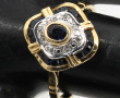 Bague en or jaune 18 cts, poinçon tête d