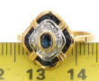Bague en or jaune 18 cts, poinçon tête d