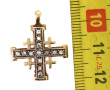 Pendentif croix en or bicolore 14 cts se