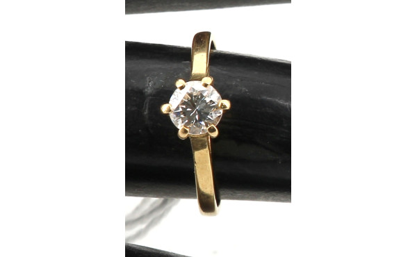 Bague solitaire diamant env. 0,5 ct, mon