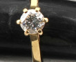 Bague solitaire diamant env. 0,5 ct, mon