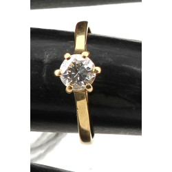 Bague solitaire diamant env. 0,5 ct, mon