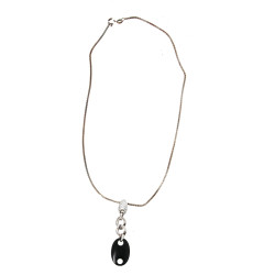Pendentif moderne en argent 925ème, stra